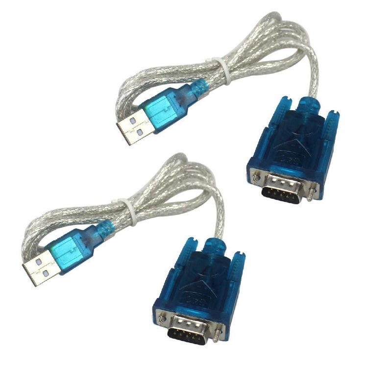 Bolsen 2 PCS HL-340 USB to RS232 COM Port Serial PDA 9 pin DB9 Cable Adapter Support Windows7-64 - Image 1